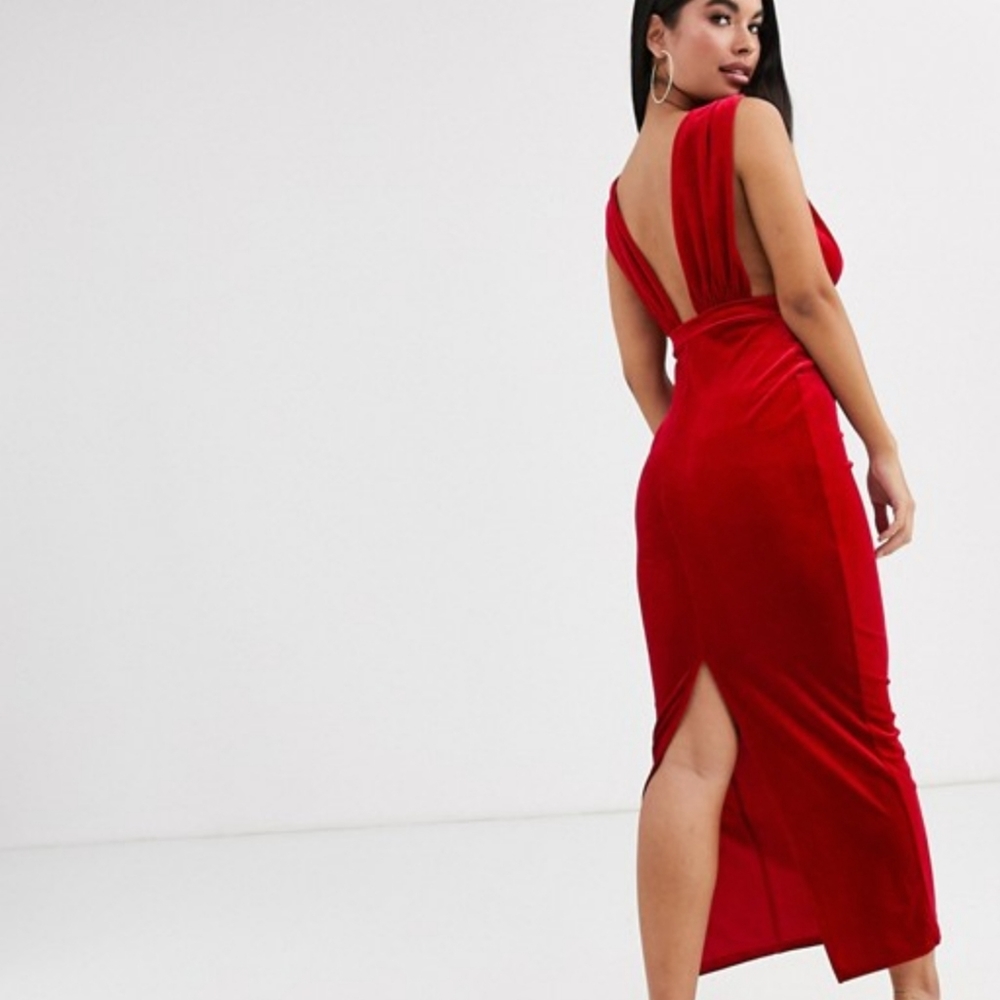 Red Velvet Dress